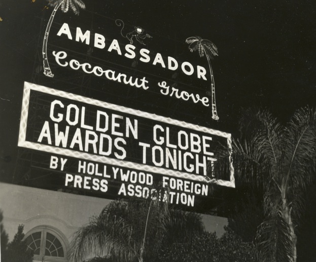Vintage Golden Globes signage.
