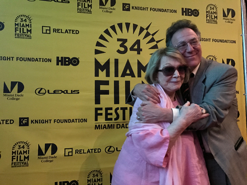 Bill Scheft & Joan Kron at Miami Film Festival.