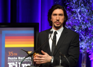 SANTA BARBARA, CALIFORNIA - JANUARY 17: Adam Driver speaks onstage at the Outstanding Performers Of The Year Award Honoring Scarlett Johansson And Adam Driver Presented by Belvedere Vodka during the 35th Santa Barbara International Film Festival at Arlington Theatreon January 17, 2020 in Santa Barbara, California. (Photo by Matt Winkelmeyer/Getty Images for SBIFF)