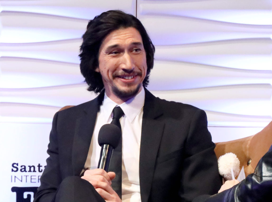 SANTA BARBARA, CALIFORNIA - JANUARY 17: Adam Driver speaks onstage at the Outstanding Performers Of The Year Award Honoring Scarlett Johansson and Adam Driver Presented by Belvedere Vodka during the 35th Santa Barbara International Film Festival at Arlington Theatreon January 17, 2020 in Santa Barbara, California. (Photo by Rebecca Sapp/Getty Images for SBIFF)