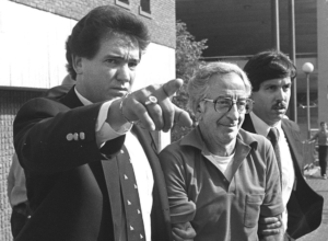 Frank Anguilo (1983 arrest) with John Connolly, Jr. FBI agent, Boston, Mass.