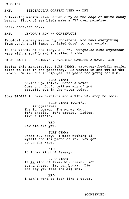 "Surf Jimmy", Page 1