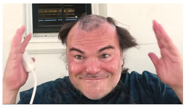 JackBlackShavesCovidHair2020