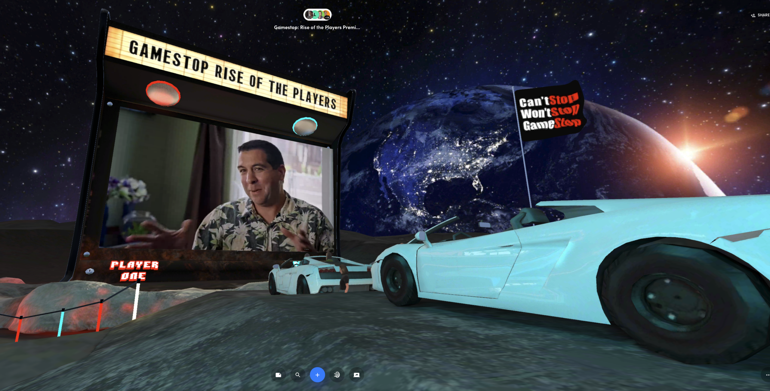 GAMESTOP: RISE OF THE PLAYERS just went to the Moon via metaverse
